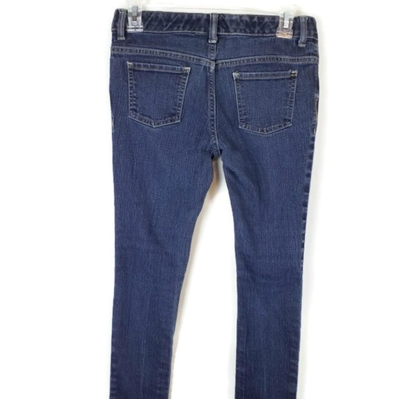 Old Navy Dark Wash Super Skinny Stretch Denim Jeans Girls Size 14 Regular - Picture 2 of 9